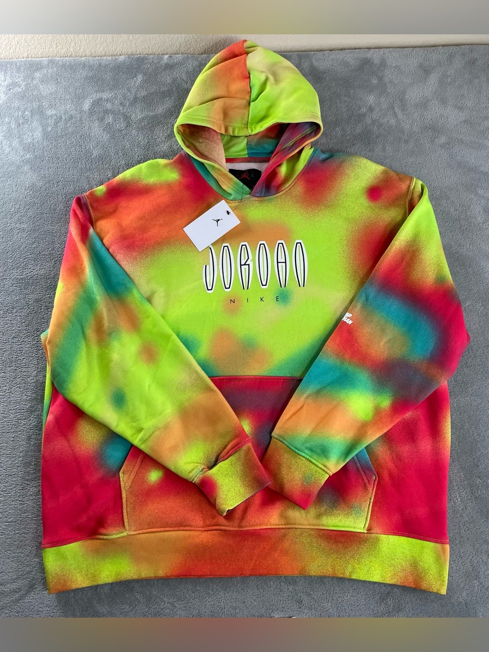 NIKE JORDAN FLIGHT MVP PULLOVER SWEATSHIRT HOODIE MULTICOLOR DV4587 MENS XXL
